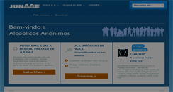 Desktop Screenshot of alcoolicosanonimos.org.br